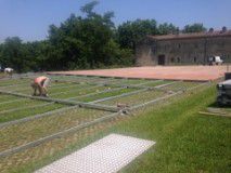 Montage plancher avec structure 20x40m